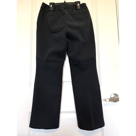 Talbots Heritage Womens Black Pants 6P Petite Straight Leg Office - Picture 2 of 7
